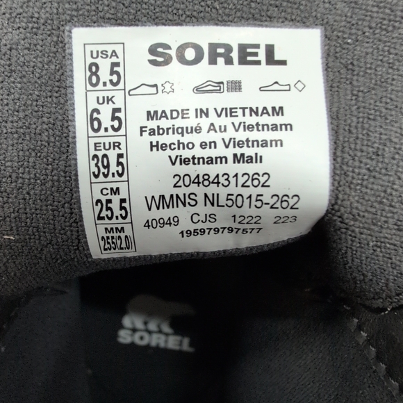 SOREL Caribou X Chelsea Waterproof Leather Lace-Up Boot Women's US 8.5 Canoe - Picture 10 of 14